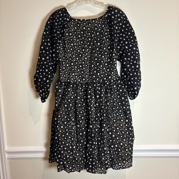 Aritzia Sunday Best Bonita Mini Dress Black / White Daisy Pattern Medium - Picture 7 of 10